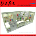 6x3m High Quality White Shanghai Wooden Kids Clothes Booth Design